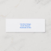 Skinny Jewelry Visitekaartje (Achterkant)