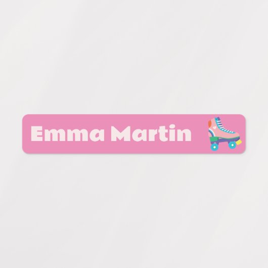 Skinny labels voor pennen - Roller Disco Bright Pi (Design 2)