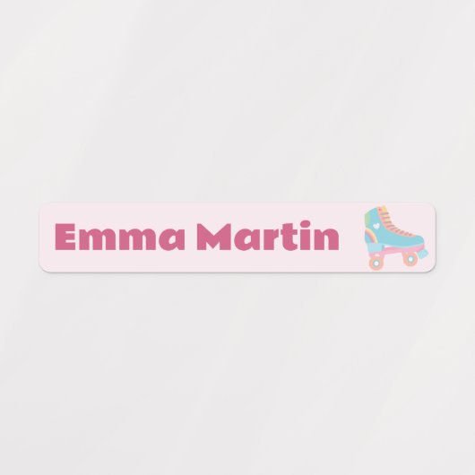 Skinny labels voor pennen - Roller Disco Pastel Pi (Design 1)