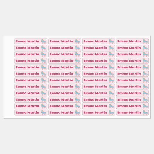 Skinny labels voor pennen - Roller Disco Pastel Pi (Vel)