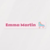 Skinny labels voor pennen - Roller Disco Pastel Pi (Design 2)