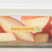 Skinny labels voor pennen - Roller Disco Yellow (Aangebracht)