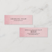 Skinny  look Bloemroze Professional Mini Visitekaartje (Voorkant / Achterkant)