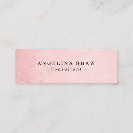 Skinny  look Bloemroze Professional Mini Visitekaartje