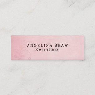 Skinny  look Bloemroze Professional Mini Visitekaartje