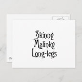 Skinny Malinky Longlegs grappige schotse banter Briefkaart (Voorkant / Achterkant)