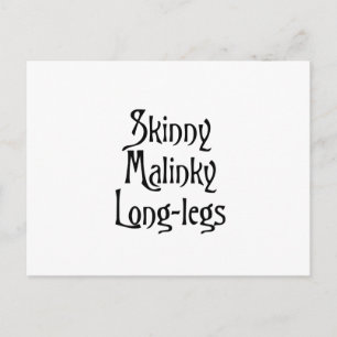 Skinny Malinky Longlegs grappige schotse banter Briefkaart
