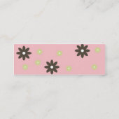 Skinny Mini Daisy Stripes Calling / Mammie Card Contactkaartje (Achterkant)