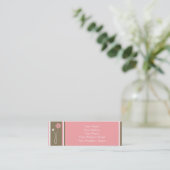 Skinny Mini Modern Floral Calling / Visitekaartje Contactkaartje (Staand voorkant)