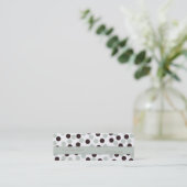 Skinny Mint en Chocolate Polka Dot Visitekaartje (Staand voorkant)