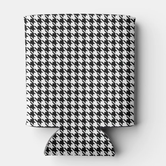 Skinny Monogram Initialen, Houndstooth Pattern 12o Blikjeskoeler (Achterkant)