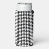 Skinny Monogram Initialen, Houndstooth Pattern, Seltzer Blikjeskoeler (Seltzer Achterkant)