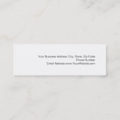 Skinny Monogram Wit Grijs Visitekaartje (Achterkant)