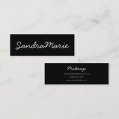 skinny MUA-kaart Mini Visitekaartje (Voorkant / Achterkant)