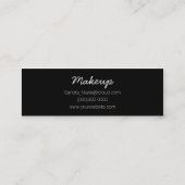 skinny MUA-kaart Mini Visitekaartje (Achterkant)