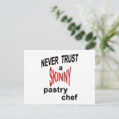 Skinny Pastry Chef Briefkaart (Staand voorkant)