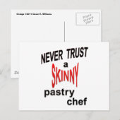Skinny Pastry Chef Briefkaart (Voorkant / Achterkant)
