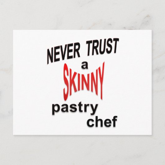 Skinny Pastry Chef Briefkaart (Voorkant)