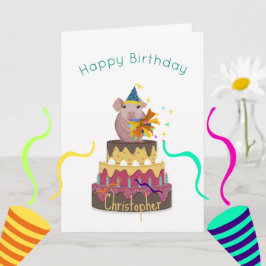 Skinny Pig Birthday Kaart