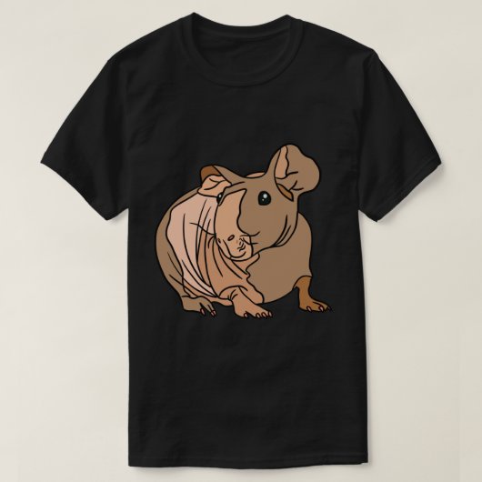 Skinny Pig Guinea Pig Sticker T-shirt (Design voorkant)