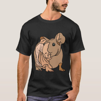 Skinny Pig Guinea Pig Sticker T-shirt