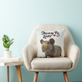 Skinny Pig Lover Kussen (Stoel)