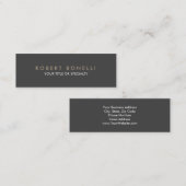 Skinny Plain Exclusief Grijs Mini Visitekaartje (Voorkant / Achterkant)