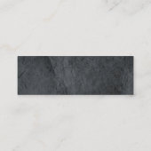 Skinny Plain Grey Texture Professional Modern Mini Visitekaartje (Achterkant)