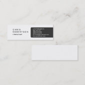 Skinny Plain Grey Wit Aantrekkelijk Visitekaartje (Voorkant / Achterkant)