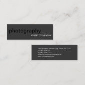 Skinny Plain Photography Gray Black Visitekaartje (Voorkant / Achterkant)