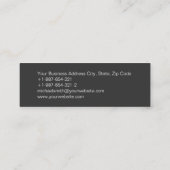 Skinny Plain Photography Gray Black Visitekaartje (Achterkant)