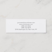 Skinny Plain White Interior Designer Visitekaartje (Achterkant)