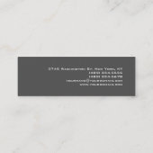 Skinny Professional Script Grey Pink Visitekaartje (Achterkant)