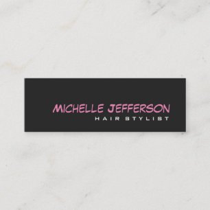 Skinny Professional Script Grey Pink Visitekaartje
