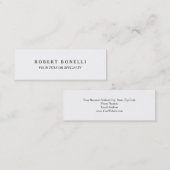 Skinny Professional Unieke, schone, leesbare Mini Visitekaartje (Voorkant / Achterkant)