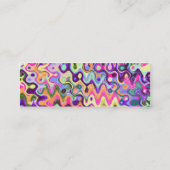 Skinny-profielkaart voor Bright kunstenaars Mini Visitekaartje (Achterkant)