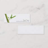 Skinny Profile Card - bamboo Mini Visitekaartje (Voorkant / Achterkant)
