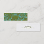 Skinny Profile Card - Flowers Mini Visitekaartje (Voorkant / Achterkant)