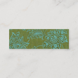 Skinny Profile Card - Flowers Mini Visitekaartje