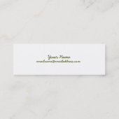 Skinny Profile Card - Flowers Mini Visitekaartje (Achterkant)