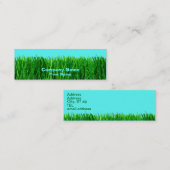 Skinny Profile Card - Grass Mini Visitekaartje (Voorkant / Achterkant)