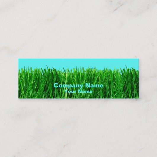 Skinny Profile Card - Grass Mini Visitekaartje (Voorkant)