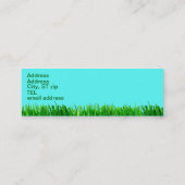 Skinny Profile Card - Grass Mini Visitekaartje (Achterkant)