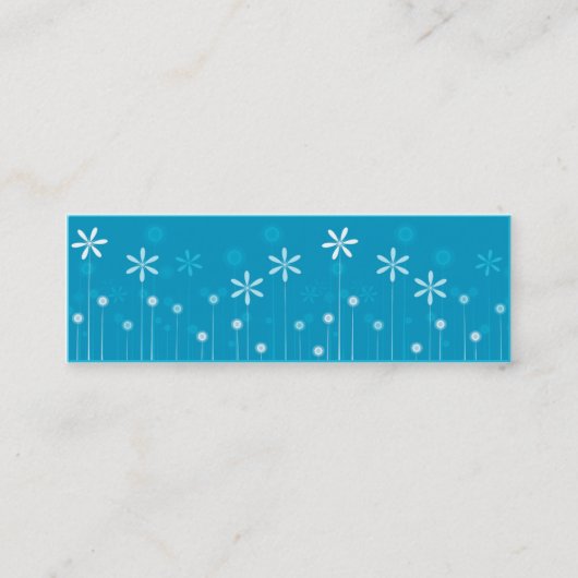 Skinny Profile Card - Poppies Mini Visitekaartje (Voorkant)