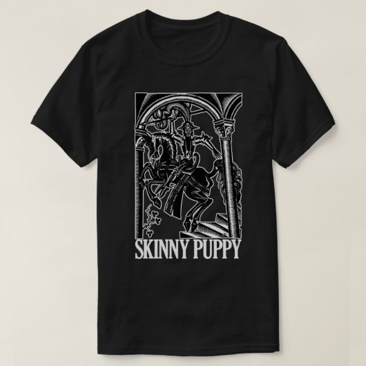 Skinny Puppy Retro Styled Originele Fan Art2 T-shirt (Design voorkant)