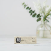 Skinny QR Code Visitekaartje (Staand voorkant)