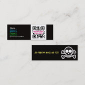 Skinny QR Code Visitekaartjes (Voorkant / Achterkant)