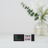 Skinny QR Code Visitekaartjes (Staand voorkant)