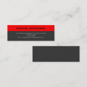 Skinny Red Grey Consultant Visitekaartje (Voorkant / Achterkant)