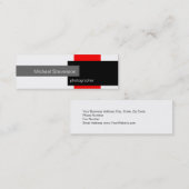 Skinny Red Grey Wit Zwart Visitekaartje (Voorkant / Achterkant)